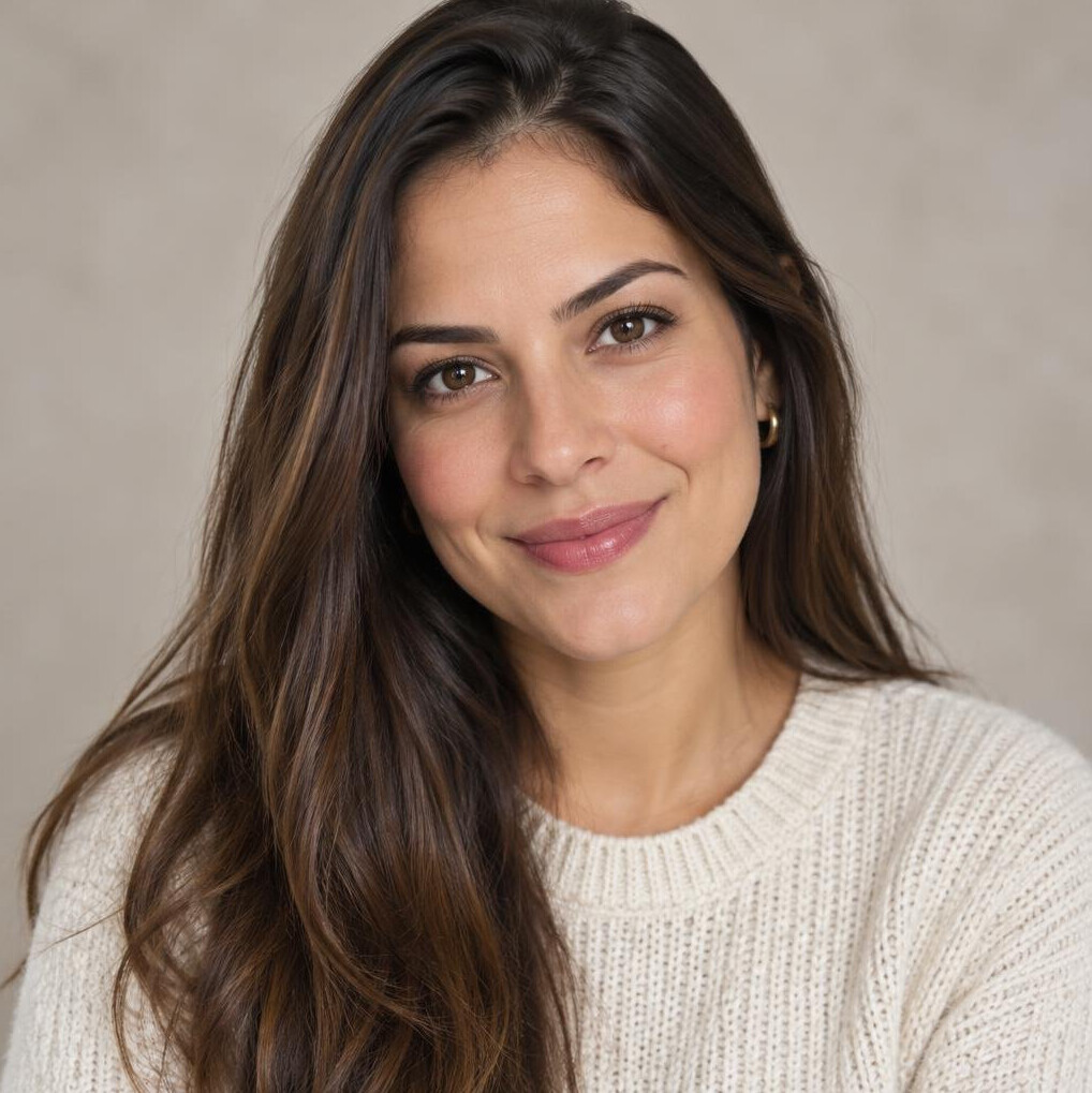 Portrait of a young smiling woman