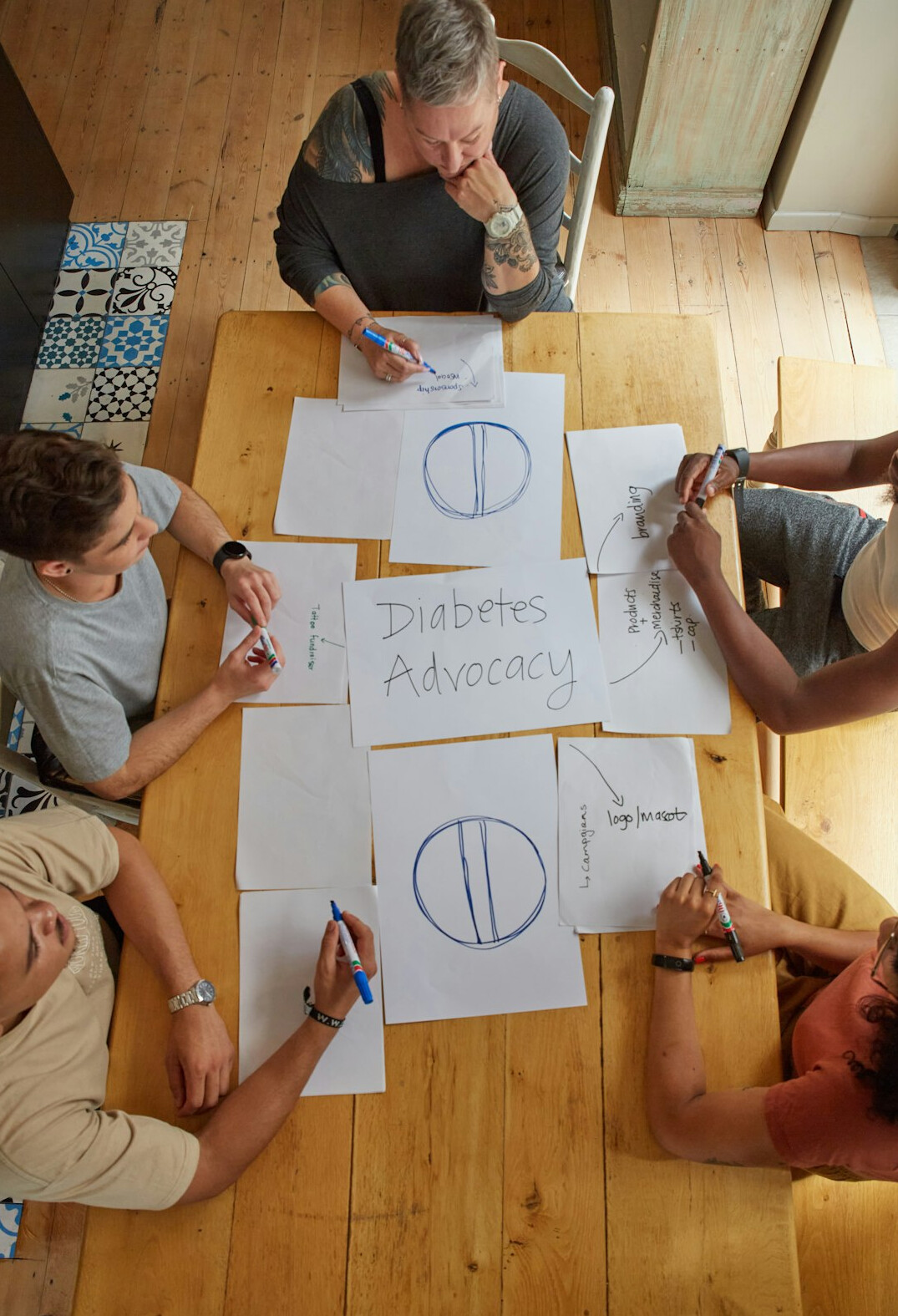 group discussion in workshop