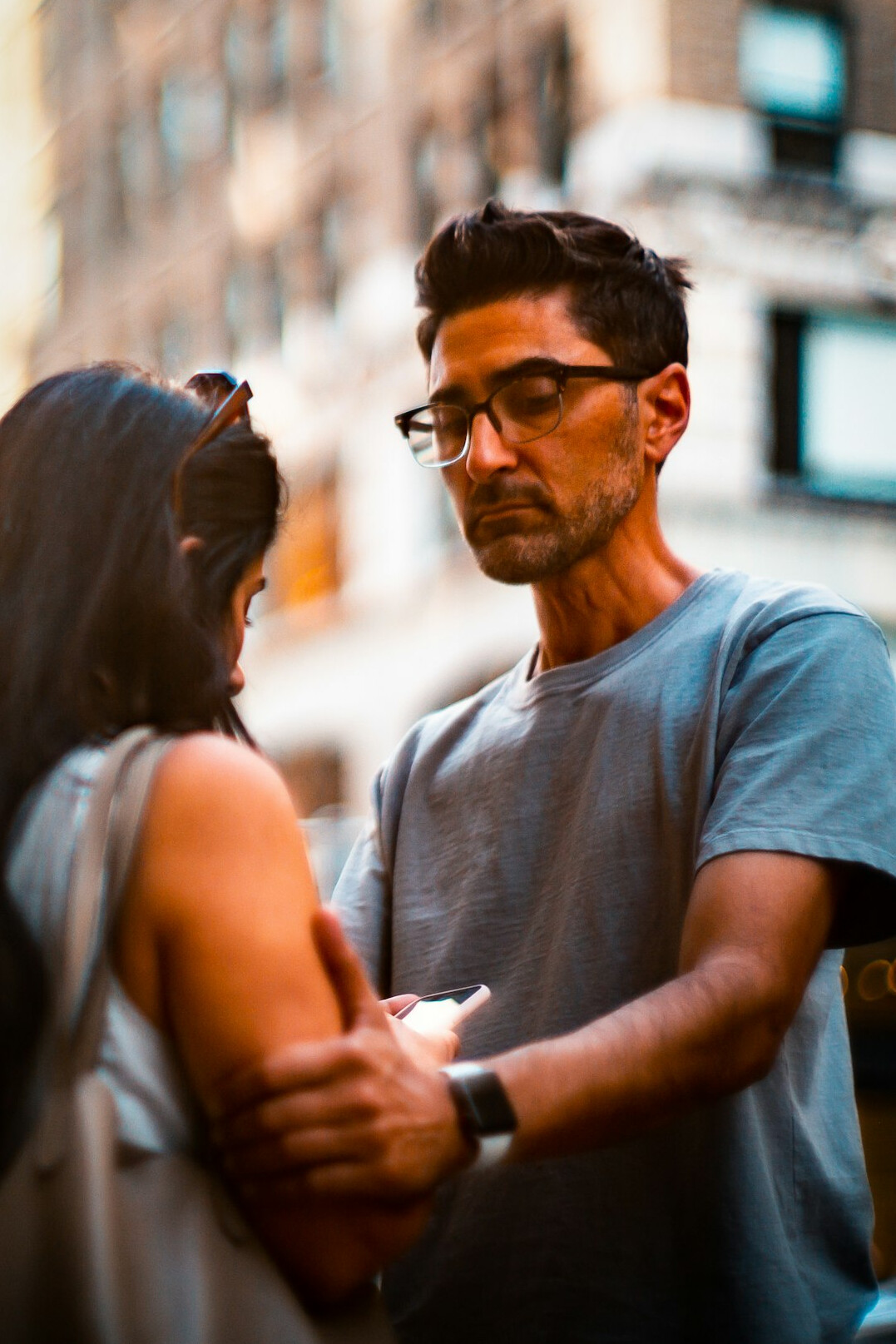 couple having heartfelt talk