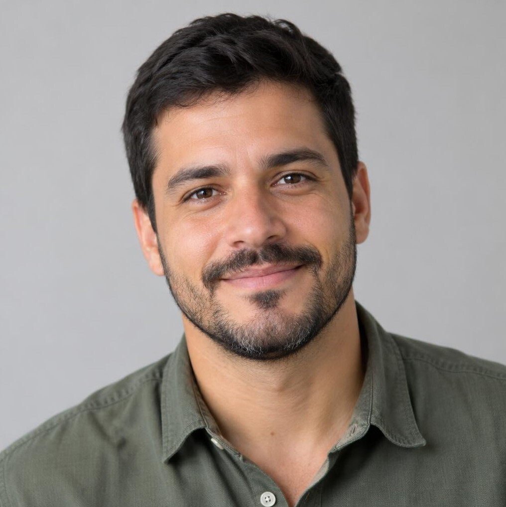 Portrait of a smiling man with a beard